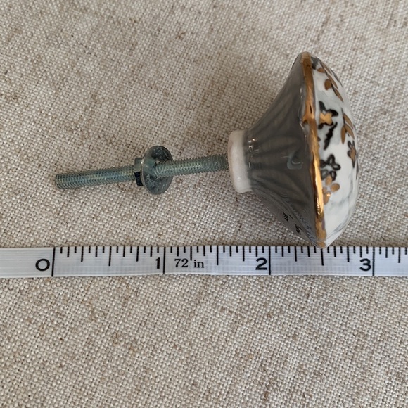 NWOT Set of 3 •Mascot Hardware Ceramic Square Ceramic Cabinet Knob - Picture 12 of 14